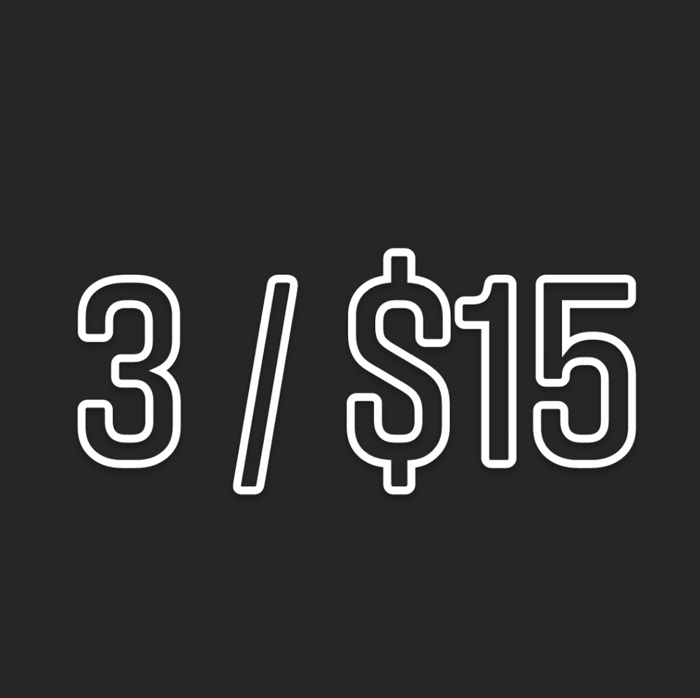 3/$15